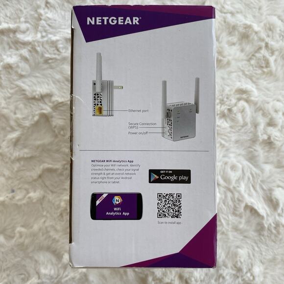 Netgear WiFi Range Extender AC750 Model EX3700 Dual Band Open Box - Picture 4 of 6